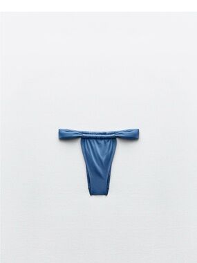 Bikini Bottom + top set Blue Minimal Tanga